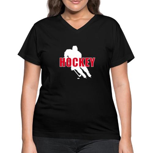 Power Play Hockey - Women's V-Neck T-Shirt
