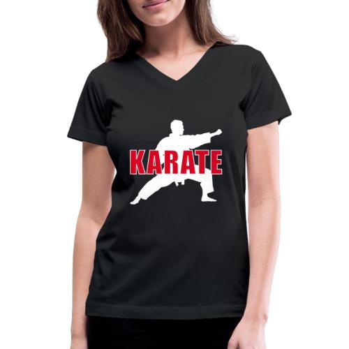 Karate Focus - Women's V-Neck T-Shirt