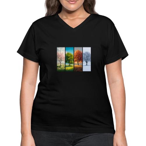 The four Seasons - Women's V-Neck T-Shirt