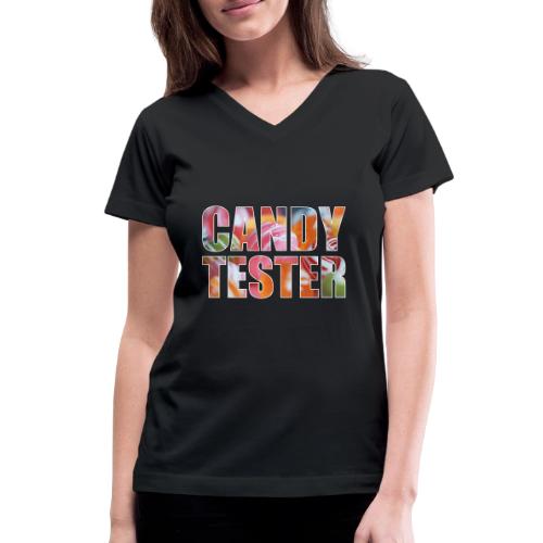 Candy Tester Delight - Women's V-Neck T-Shirt