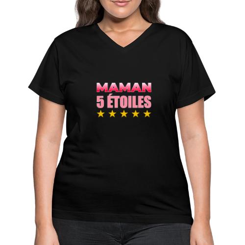 Five Star Mom - Women's V-Neck T-Shirt