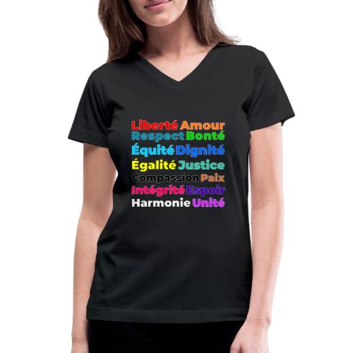 Words of Light - Women's V-Neck T-Shirt