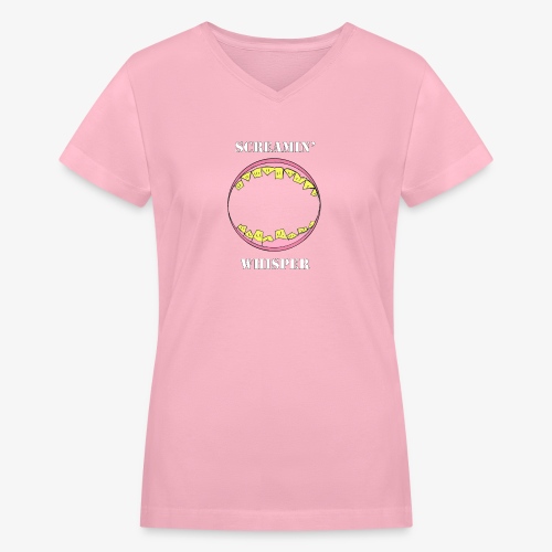 Screamin' Whisper - Women's V-Neck T-Shirt