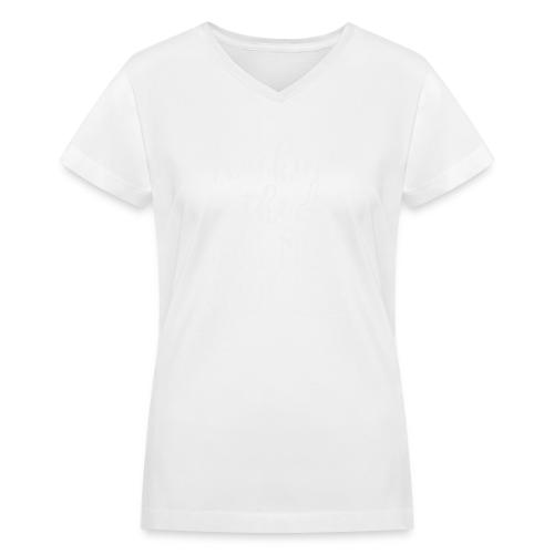 Rocking the Dog Mom and - Women's V-Neck T-Shirt