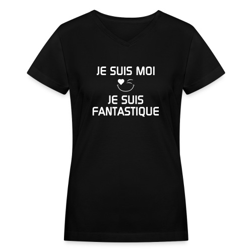 JeSuisMoiJeSuisFantastique - Women's V-Neck T-Shirt