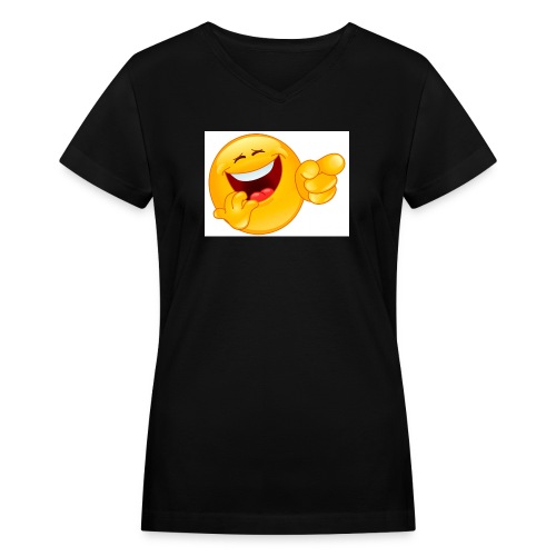 emoticon - Women's V-Neck T-Shirt