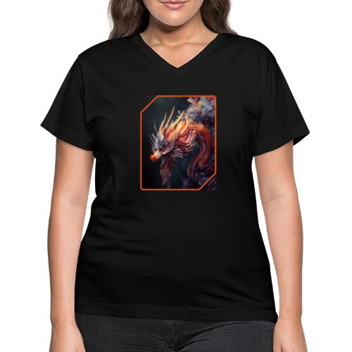 Dragon Dreams - Women's V-Neck T-Shirt