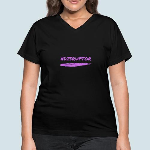 Purple Disruptor - Women's V-Neck T-Shirt