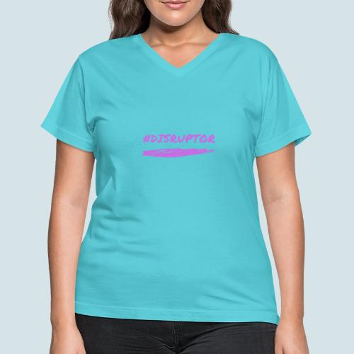 Purple Disruptor - Women's V-Neck T-Shirt
