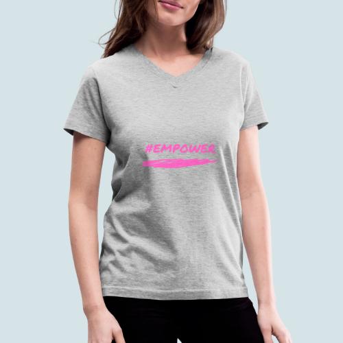 Pink Power - Women's V-Neck T-Shirt