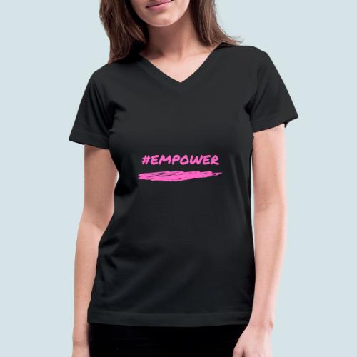 Pink Power - Women's V-Neck T-Shirt