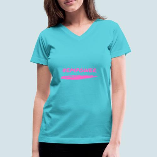 Pink Power - Women's V-Neck T-Shirt