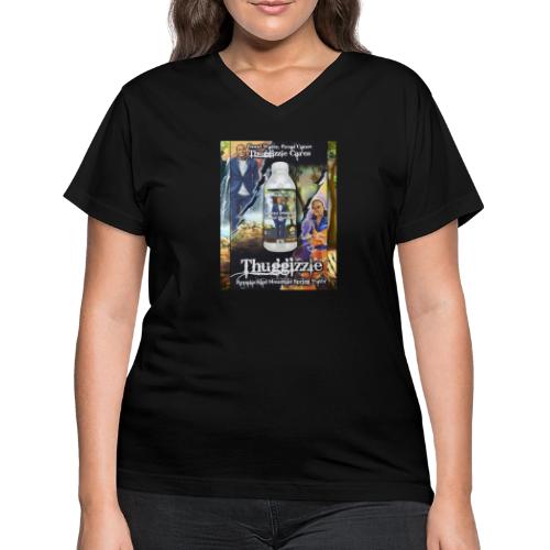 Thuggizzle Appalachian Mountain Spring Water Merch - Women's V-Neck T-Shirt