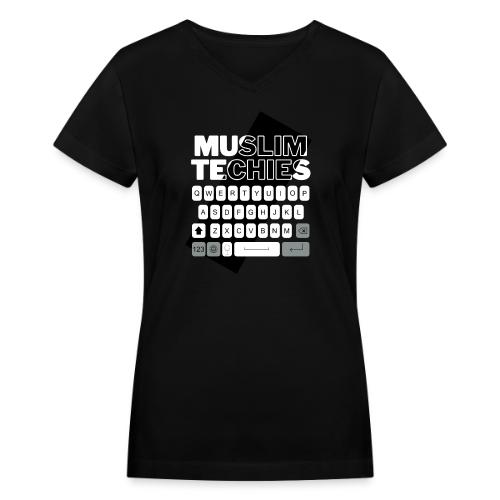 Muslim Techies - Women's V-Neck T-Shirt