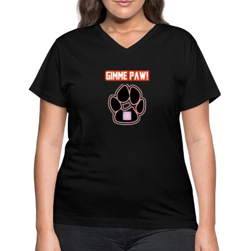 Jack-Jack’s Paw (Proceeds go to ASPCA!) - Women's V-Neck T-Shirt