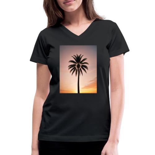 palm peace - Women's V-Neck T-Shirt