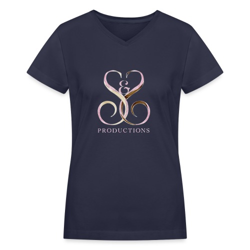 S&S COLOR LOGO - Women's V-Neck T-Shirt