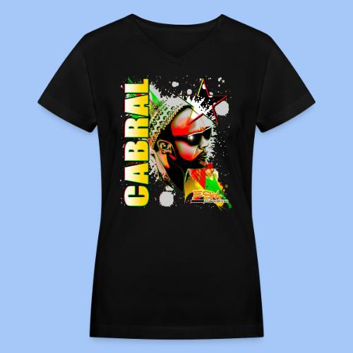 AMILCAR CABRAL 2 - Women's V-Neck T-Shirt