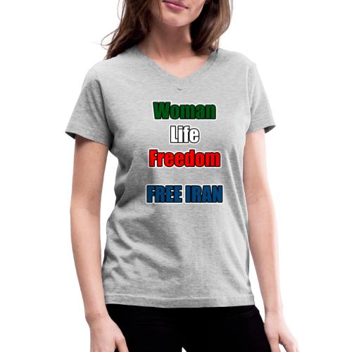 Woman Life Freedom - Women's V-Neck T-Shirt