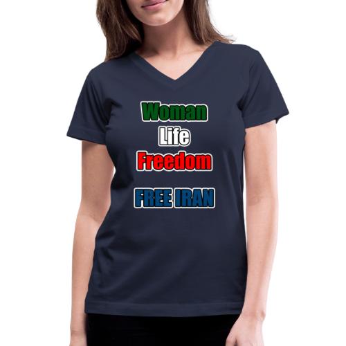 Woman Life Freedom - Women's V-Neck T-Shirt