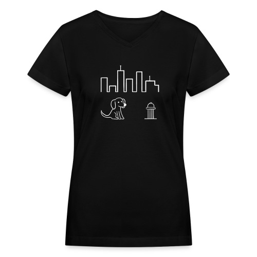 We Run This City - Women's V-Neck T-Shirt