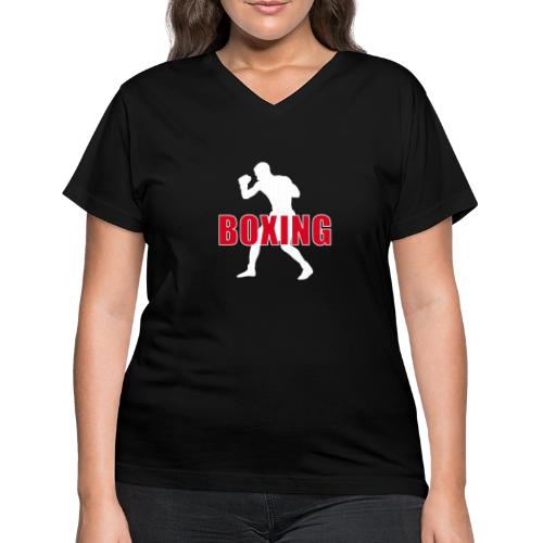 Boxing Force - Women's V-Neck T-Shirt