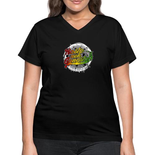 Rasta nuh Gangsta - Women's V-Neck T-Shirt