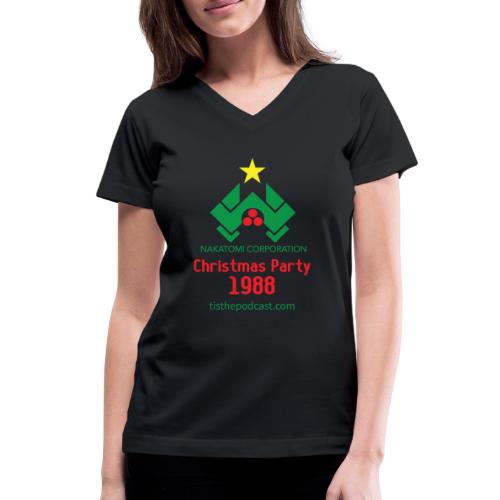 Nakatomi Christmas Party 1988 - Women's V-Neck T-Shirt