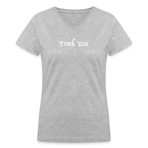 frock you dark png - Women's V-Neck T-Shirt