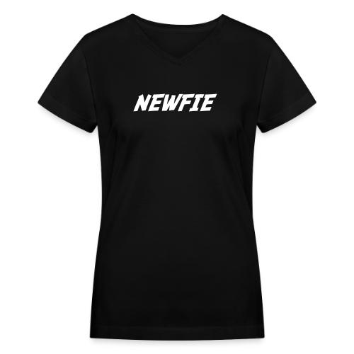 Newfie - Women's V-Neck T-Shirt