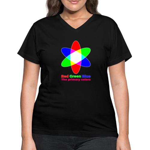 Primary colors: RGB Origins - Women's V-Neck T-Shirt
