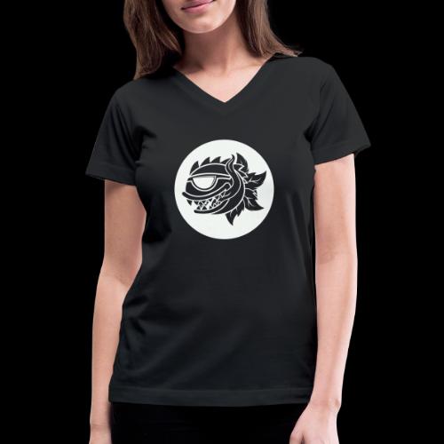 Monster Gardens Logo Design - Women's V-Neck T-Shirt