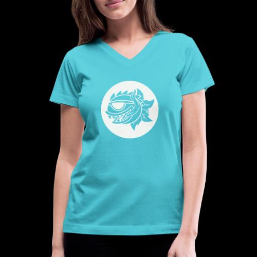 Monster Gardens Logo Design - Women's V-Neck T-Shirt