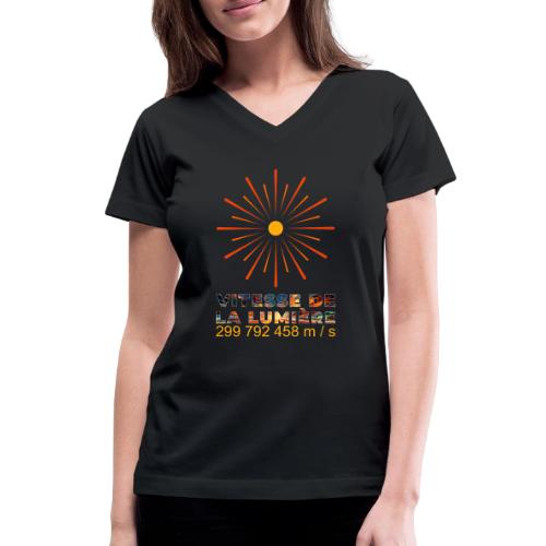 Speed of light - Women's V-Neck T-Shirt