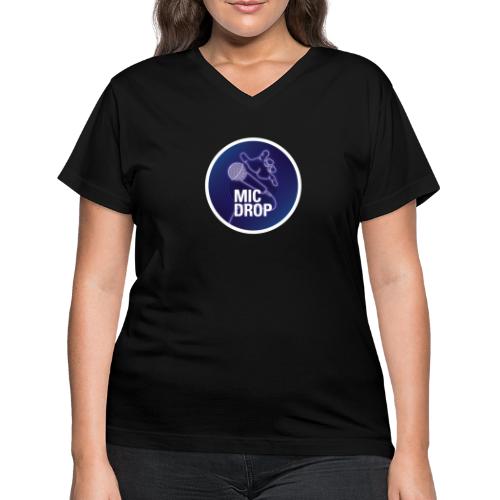 Mic Drop - Women's V-Neck T-Shirt