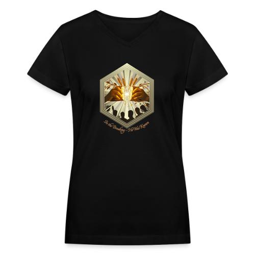 Easter Eternal Bread Breaking Tee,Recognition Gift - Women's V-Neck T-Shirt