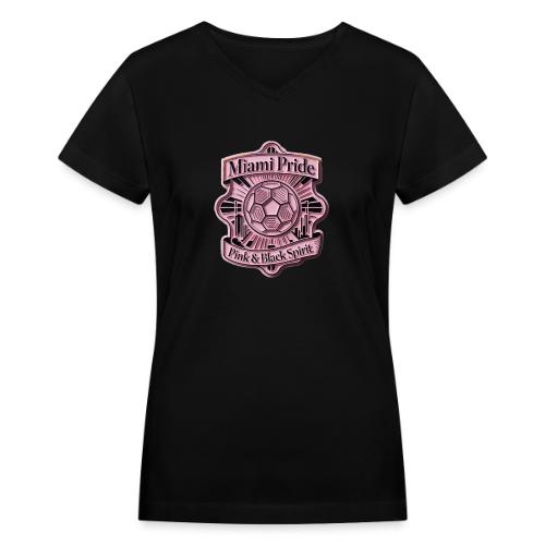 Miami City Pride T Shirt, Vibrant City Pride Gift - Women's V-Neck T-Shirt