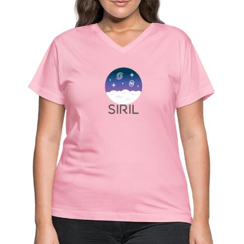 Siril logo 2021 - Women's V-Neck T-Shirt