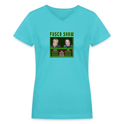 FUSCO SHOW VIDEO GAME - Women's V-Neck T-Shirt