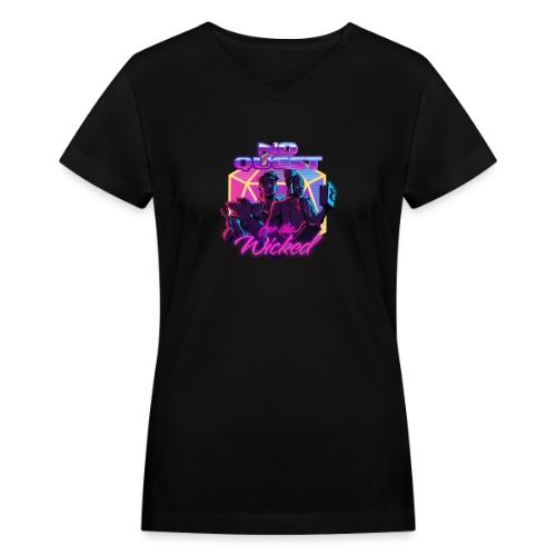No Quest for the Wicked Logo (Season One) - Women's V-Neck T-Shirt