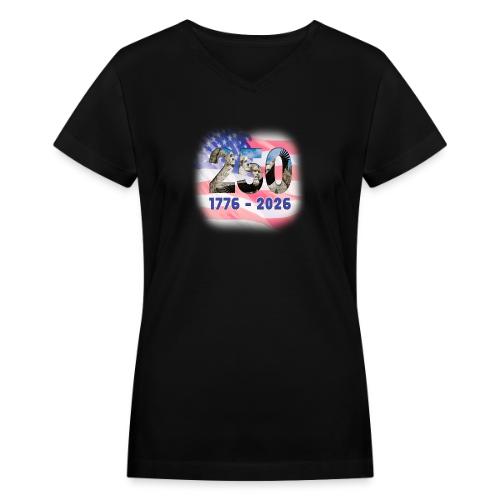 1776 - 2026 | 250 Years USA - Women's V-Neck T-Shirt