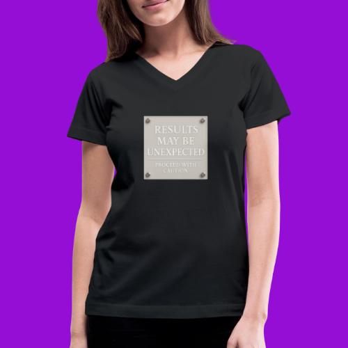 Results - White - Women's V-Neck T-Shirt