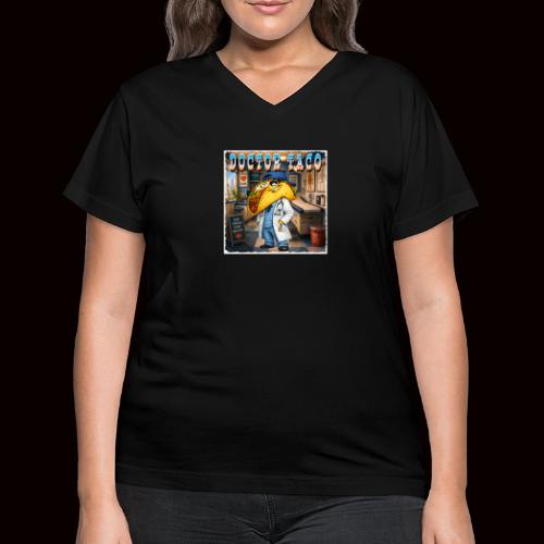 Doctor Taco - Women's V-Neck T-Shirt