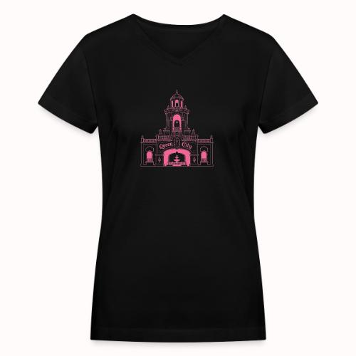 Pink is the warmest color - Women's V-Neck T-Shirt