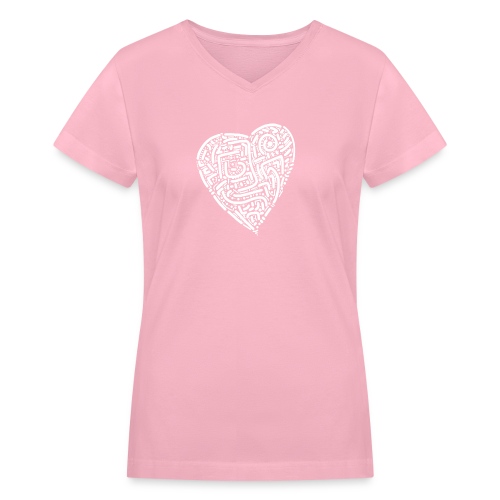 HEART - Women's V-Neck T-Shirt