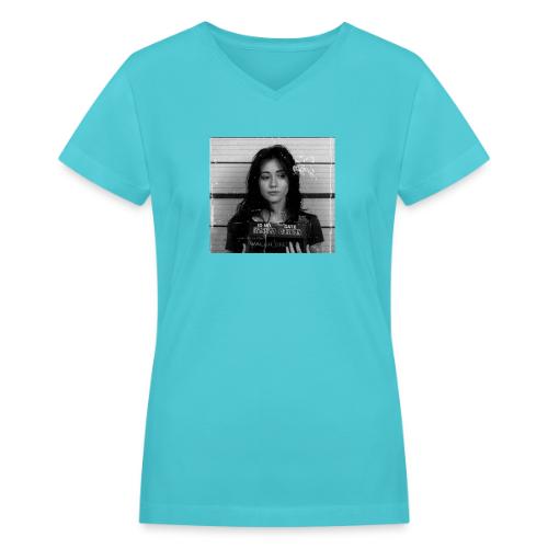 Brenda Walsh Prison - Women's V-Neck T-Shirt