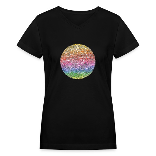 Circle Culture / rainbow - Women's V-Neck T-Shirt