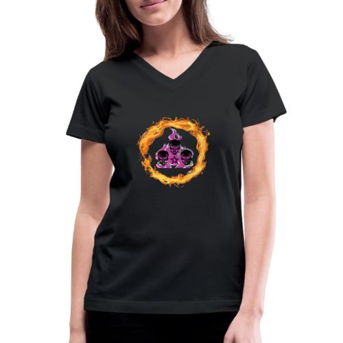 revamped logo - Women's V-Neck T-Shirt
