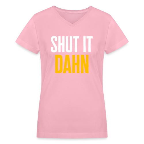 Buccos Bullpen: Shut it Dahn - Women's V-Neck T-Shirt