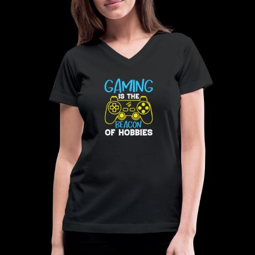 Beacon of Hobbies Tee - Women's V-Neck T-Shirt